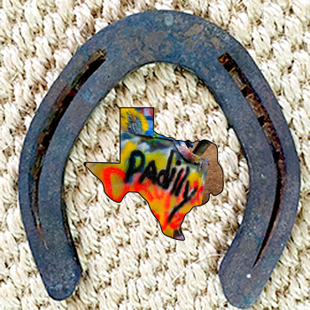 Good Luck Horse shoe with Padilly logo