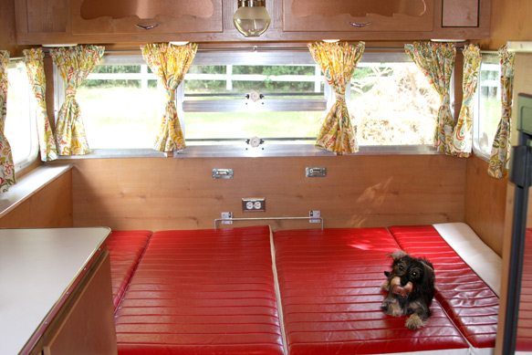 Shasta Trailer Dinette Converted to Bed Mrs. Padilly