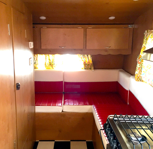 Shasta with Original Cabinets in Rear