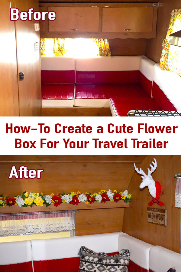 Create Cute Flower Box for Travel Trailer